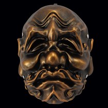 New Halloween Journey to the West Eighteen Arhat Copper Face Cos Dress Up Unisex Spoof Old Man Mask