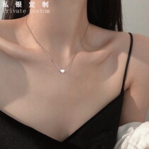 925 sterling silver little love necklace female 2021 new summer choker ins cold wind minimalist temperament fairy