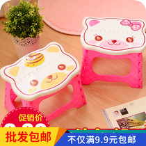 Thick plastic folding bench outdoor adult dwarf bench portable bench portable train stool