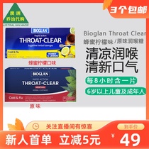 Australia Bioglan Throat Clear Original Honey Lemon Throat Lozenges 20 Capsules BG047