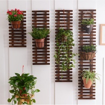 Strong decorative roof landscape plant stand fixed wooden fence flowers Greenbelt Wall Flower wooden courtyard