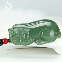 The Emperor Jade Xinjiang Hetian Jade King brave pendant male Jade Jade Green Lake Ridge female pendant pendant