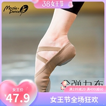 Small Jasmine Full Play Dance Shoes Women Soft-bottom Practice Shoes Adult Cat Paw Shoes Body Ballet Shoes Display on the back