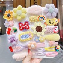 Baby hair card 1-2 years old baby Winter girl cute hair volume girl baby does not hurt hair hairclip Princess head