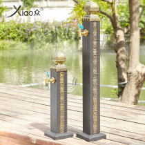 Anti-column floor antifreeze cracking column water hydraulic outdoor floor garden pool landscape