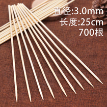 Outdoor utensils Bamboo sticks 30mm*25cm Mini sugar gourd BARBECUE shish kebabs Disposable BARBECUE skewers Bamboo sticks