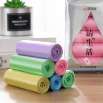 Household kitchen waste small garbage bag thickened 45×50 small flat mouth medium black 100 disposable portable