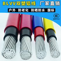 National Label aluminum wire BLVV aluminum wire 25 50 70 95120150185 95120150185 double plastic aluminum core cable