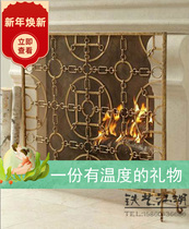 Popular folding shelf Fujian black screen iron chain antique mantel industrial beating can be customized