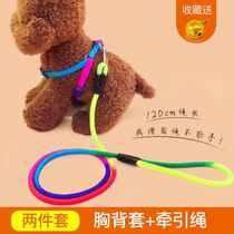 Dog leash dog rope Little Teddy dog leash dog leash dog chain puppy dog rope adjustable