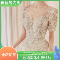 2021 new brides advanced senses main yarn palace Palace Wind Trailing winter Heavy workout style retro winter