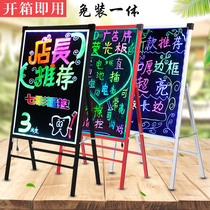 Newbin Electronic Handwritten Fluorescent Board LED Luminous Blackboard No Installation Stand Advertising Display Board Message Board Wide