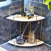 Bathroom Bathroom shelf Light luxury style corner toilet cosmetics Hand washing sink storage tripod