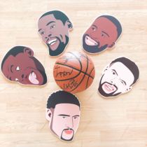 Warrior element original hand-painted warrior death five little warrior mask library tool library hand board