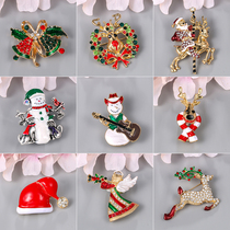 Christmas Festival series European and American style brooch fashion drip coat clothing fixed pin jacket personality accessories