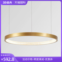 Living Room Chandelier Modern Dining Room Ring Round Chandelier Bookroom bedroom Minimalist Designer Lamp Prototype room chandelier