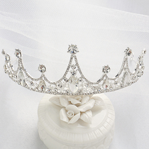 Girls Crown Crystal Frozen Rhinestone Hair Band Performance Hair accessories Children Princess dress accessories Crown headdress