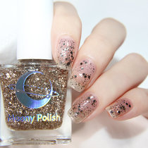 Moony Polish Douyin Net Red Ice Transparent Nail Art Large Sequins White Girl Highlight Moon Nail Polish