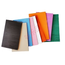 Valley Lotte Four-layer single-sided striped face coated with colour corrugated cardboard colored plate ring creations young children hand