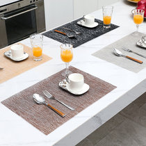  Placemat plate pad PVC waterproof and oil-proof Nordic restaurant plate pad Leave-in anti-scalding high temperature resistant household coaster