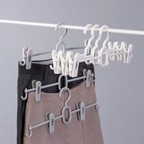 Trousers clip pants rack hanger household shelf belt clip pants hanger storage no trace jk skirt clip strong grid skirt hanger
