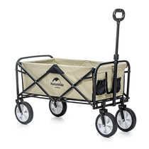 Folding portable shopping cart outdoor shopping cart four-wheel tie rod trolley camping camping fishing small trailer