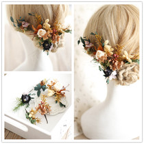 Preservation without withering immortal embroidery Korean sweet spring bride wedding outdoor photo written authentic super-fairy jewelry