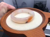 THEROYALQUEEN Royal Queen Natural High Ice Chalcedony Agate Bracelet Violet Shades