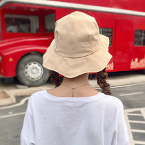 Summer wave edge fishermans hat female leisure Joker Korean version of the tide sun hat Japanese hipster basin hat art sunscreen