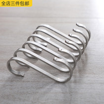 s-hook adhesive hook-bearing 304 stainless steel s-hook single s-shaped hook s-shaped hook kitchen hook flat hook s-shaped hook