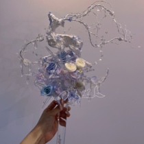 Snow Deer Craft Flower Bride Customized Handset Flower Little Red Book Douyin pinky22 Wedding Manufacturing