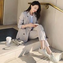 Autumn 2020 new early autumn casual fashion suit suit suit womens two-piece foreign-style goddess Fan suit