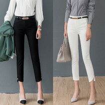 Small mens dresses show high casual nine-point pants womens 2022 summer new slim professional high-waisted small-footed suit pants