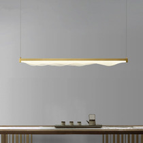 New Chinese Zen restaurant personality tea room long chandelier Modern minimalist art creative bar office lamps