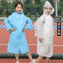 Childrens raincoats to school long schoolboy girl child large boy early school boy child elementary school boy with school bag for a full body rain cape