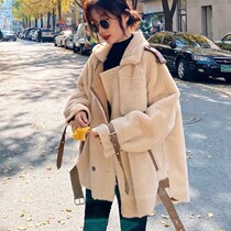 Vanya leads rabbit fur coat female winter fur fur one Han Edition and thick outer wear coat