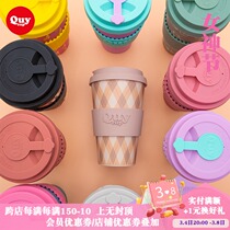 Italian Quydup Coffee Cute with Hand Cup portable Teen Ins Accompanying Teacup Cups Glass Women