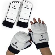 Kangrui Taekwondo gloves Foot cover Half finger gloves Sand bag sand bag hand protection foot protection combination Breathable special