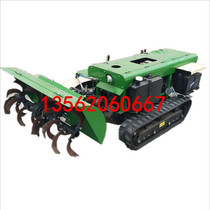 Multi-functional crawler orchard ditching and fertilizing machine field garden management machine style ditching and fertilizing backfill all-in-one spot