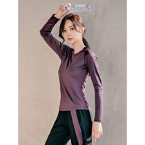 Sports coat women loose thin fitness long sleeve outdoor running blouse quick-drying T-shirt breathable yoga clothing autumn and winter