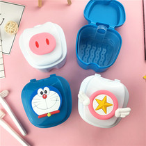 Household immersion holder storage box Braces box Braces box Invisible teeth Transparent braces Cleaning