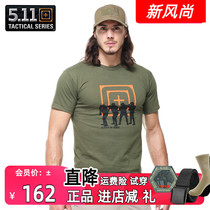  5 11T-shirt summer mens 511 special forces T-shirt round neck army fan tactical cotton physical training suit short-sleeved men