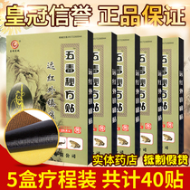5 boxes of 40 stickers five poisons secret recipe stickers Anhui Dongming Pharmaceutical machinery far infrared analgesic pain analgesic stickers waist and legs