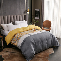Single quilt cover single piece Spring and autumn male pure cotton double quilt cover 200x230 full cotton mill wool quilt cover in single piece 160x210