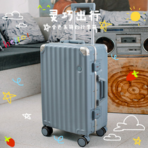 Paulinka suitcase Womens new ins suitcase Male pc anti-scraping Rlever box boarding mute universal wheel password