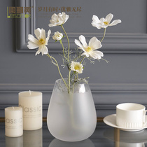 Appendix Shan Tree Brief Microgloss Glass Vase Home Living Room Flower Arrangement Emulation Flower Tea Table TV Cabinet Decorations