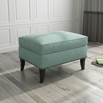 Soft bag seat cushion changing shoes stool American fabric sofa pedal fitting room stool dressing room dressing stool single customization