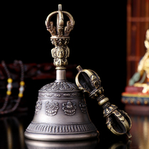 Nepal pure copper five shares nine shares eight auspicious Diamond Bell Bell tantric Vajra bells and pestles will have a long echo of musical instruments