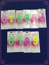 Digital candle birthday candle Large number of 5 cm 1 5 Yuan color random