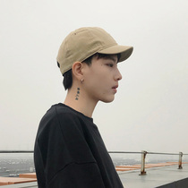 Baseball Cap Man Short Hat Peak Spring Autumn American Comeback Pure Color Hat Chains Couple Soft Top Summer Duck Tongue Cap Woman